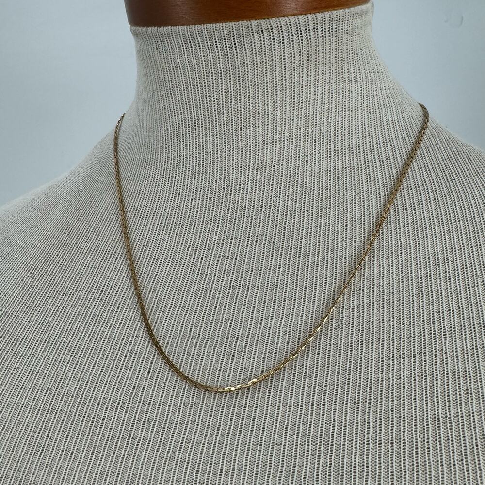 Vintage 90s Gold plated Chain Choker necklace